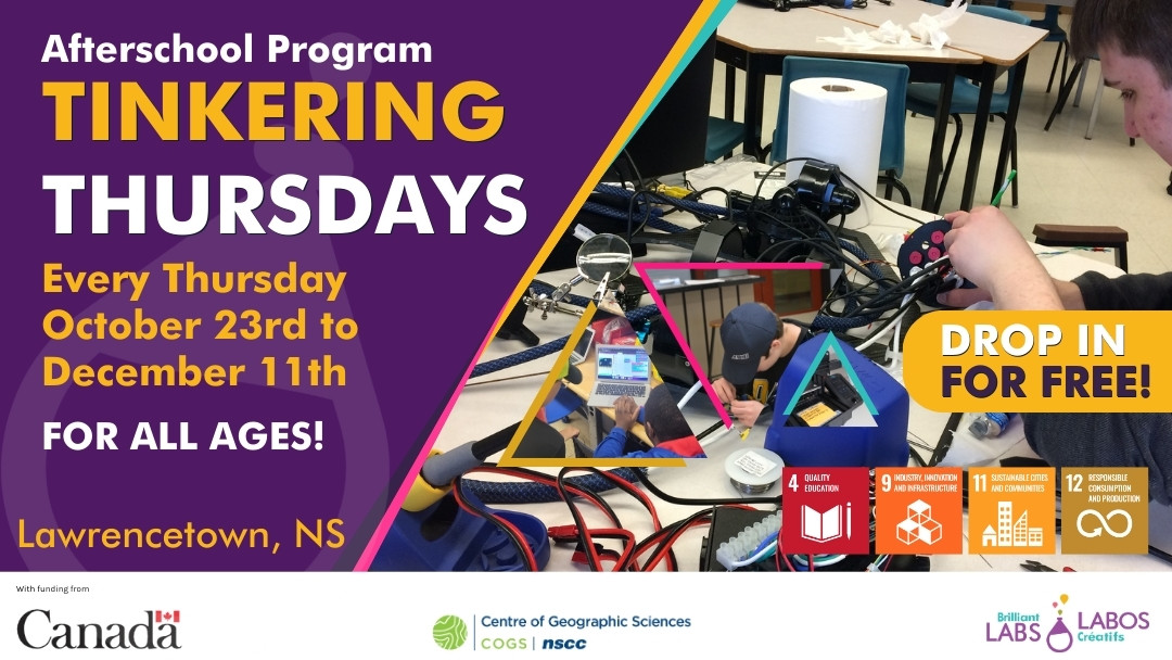 NSCC COGS Makerspace program feature poster