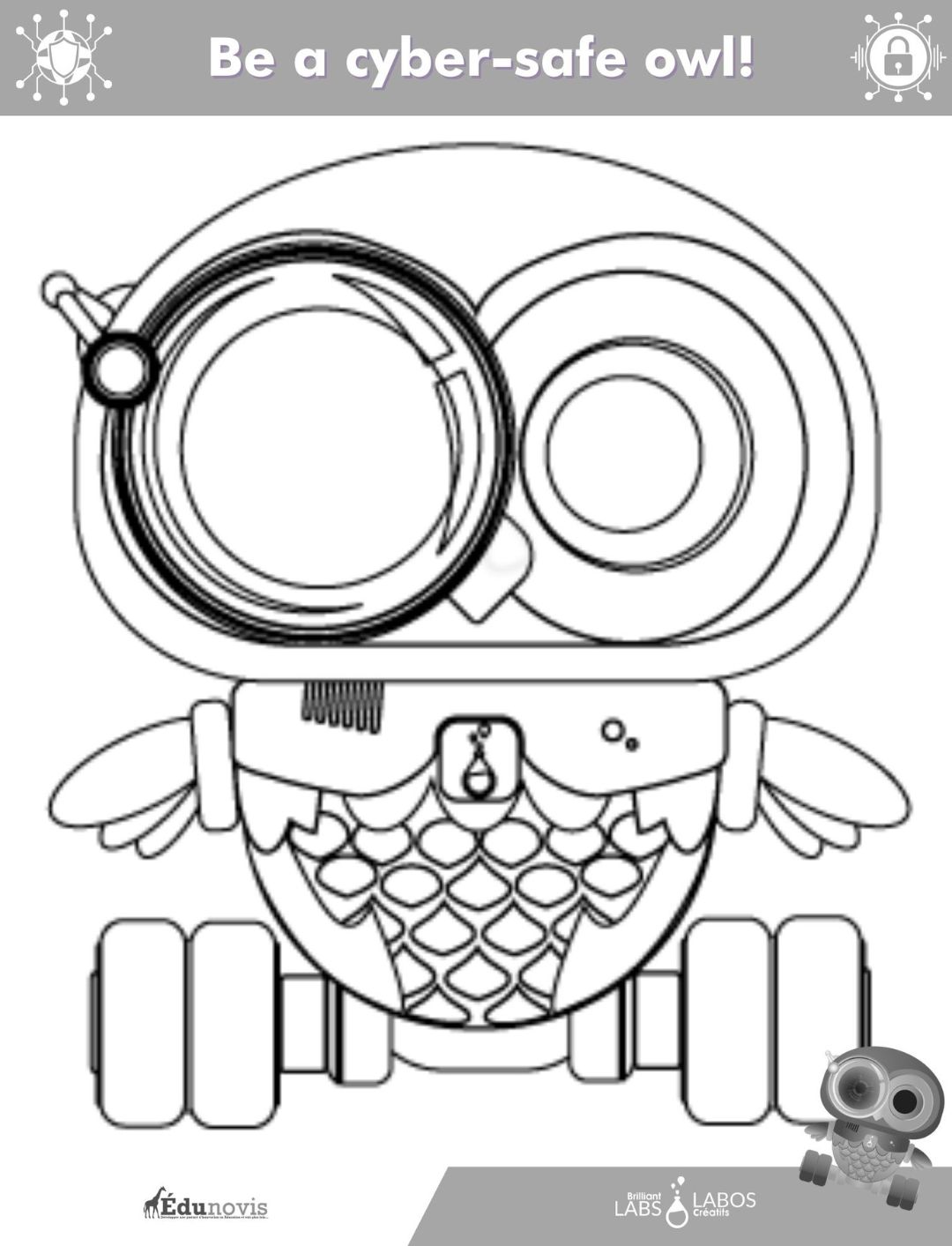 Cover image for the third cybersecurity coloring document