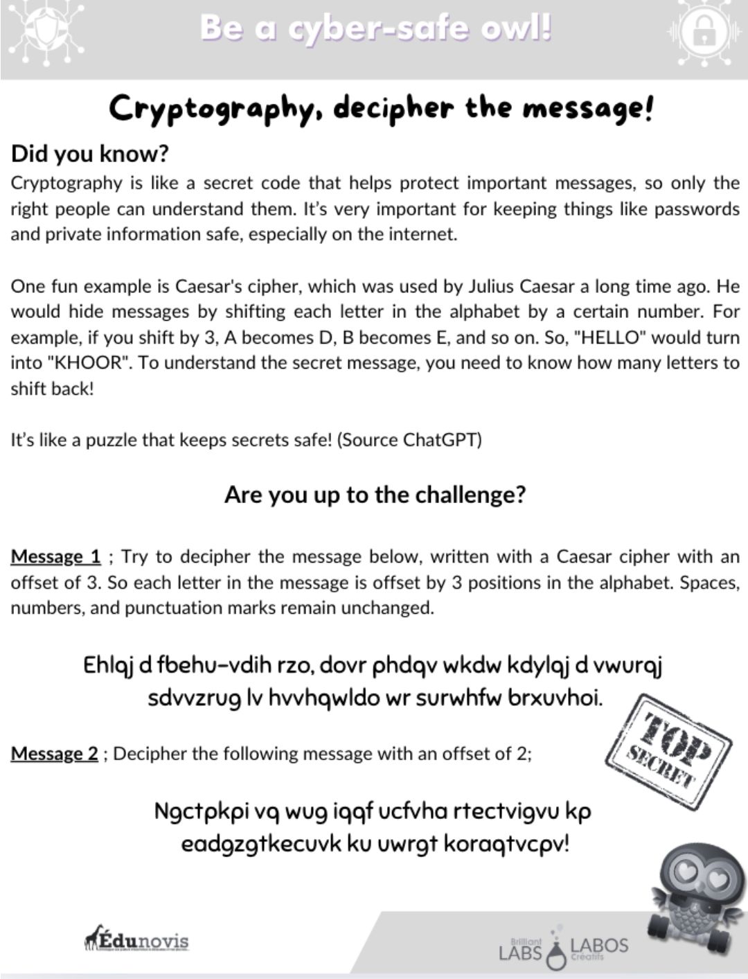 Cover image for the cryptography deciphering document