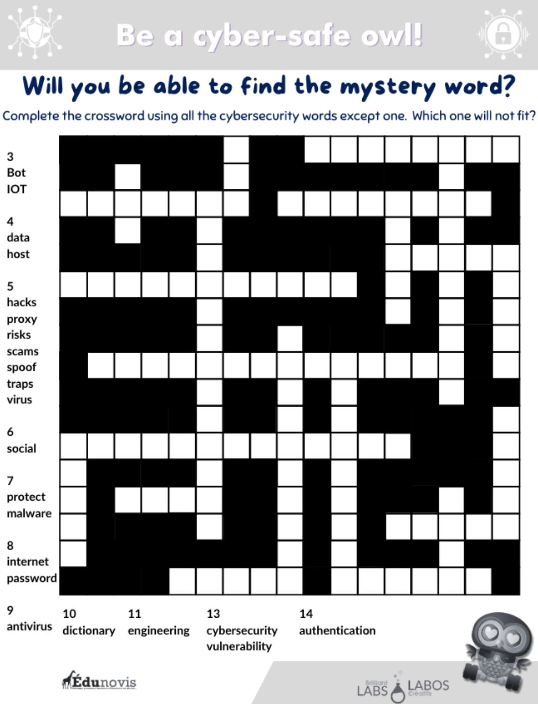 Cover image for the mystery word crossword