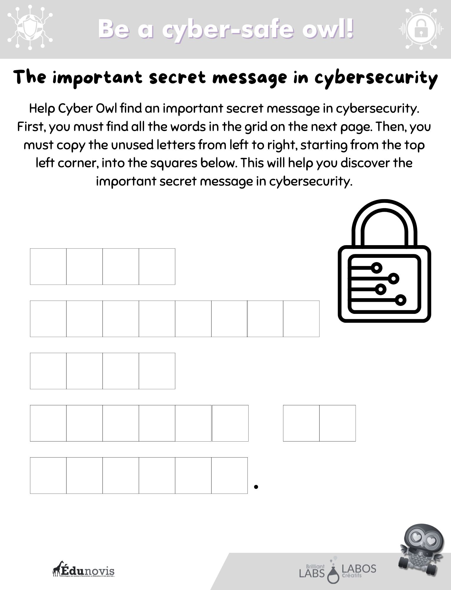 Cover image for the secret message document
